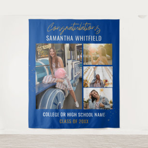 Tenture Graduation 2025 Photo Collage Blue Grad Photobooth