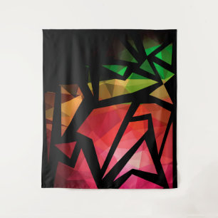 Tenture graffiti polygonal moderne Abstrait géométrique fo
