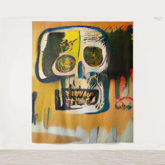 Tenture Graffiti Skull