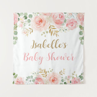 Tenture Grand Baby shower floral transparent