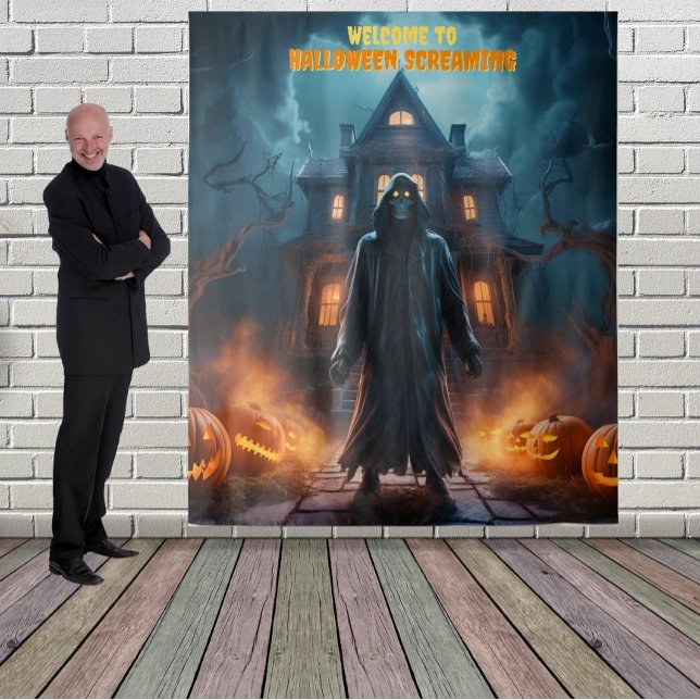 Tenture Grand Fond Suspendu de Fantôme pour Halloween (Créateur téléchargé)
