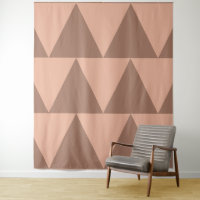 Grand Triangles géométriques Mocha Mousse Dusty ro