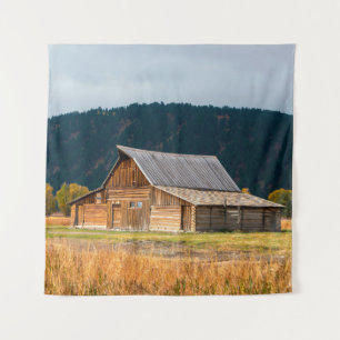 Tenture Grange rustique en bois rond dans Grand Teton Nati