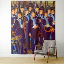 gravure des musiciens militaires européens vers 18