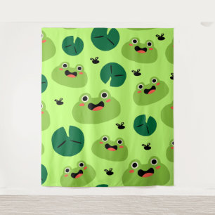 Tenture Grenouille drôle