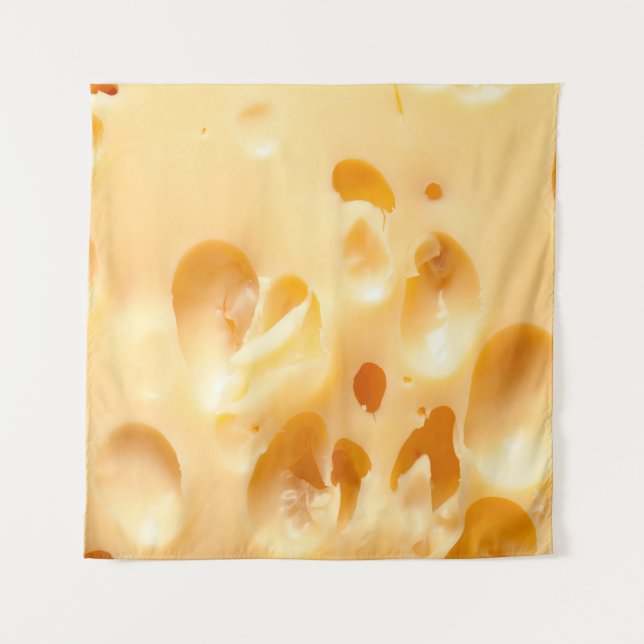 Tenture Gros plan de fromage jaune. Ce fichier est nettoyé (Devant)
