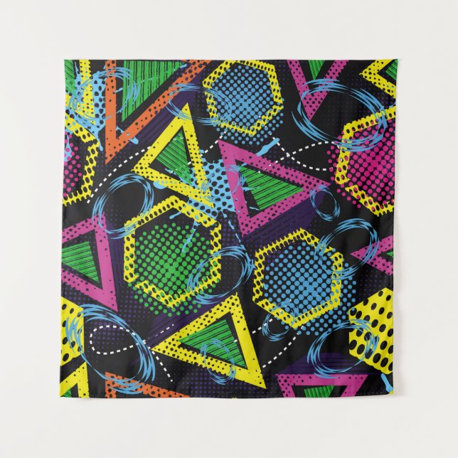 Tenture Grunge sport motif, design pour enfants. (Devant)