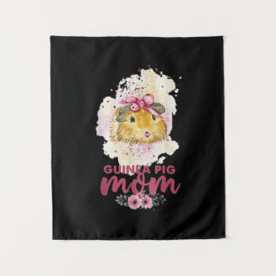 Tenture Guinée Pig Maman Floral Mors Jour Et Cadeau De Noë