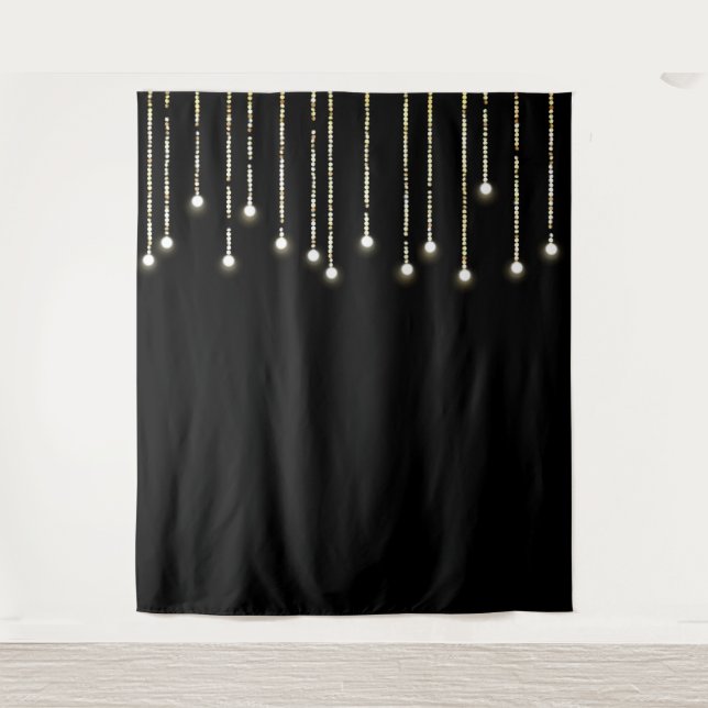 Tenture Guirlandes Lumineuses Tendances sur Photomaton Noi (Devant)