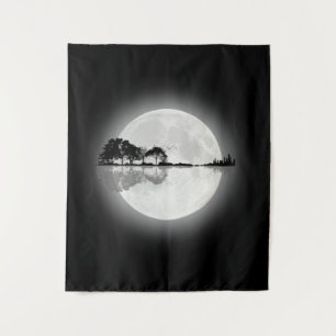 Tenture Guitare naturelle au clair de lune