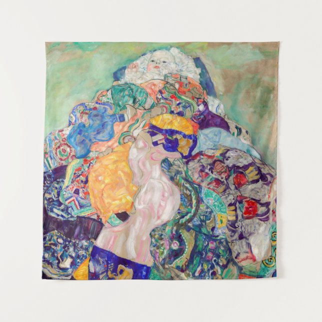 Tenture Gustav Klimt - Bébé / Ceinture de berceau (Devant)