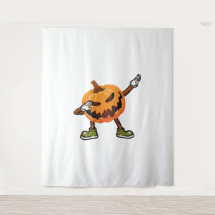 Tenture Halloween Dabbing Jack-o'-lantern Citrouille Hallo