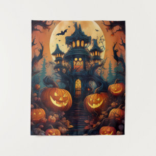 Tenture Halloween éffrayant Haunween Maison & Sentier