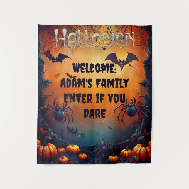 Tenture Halloween éffrayant Personnalisé Suspension du mur (Devant)