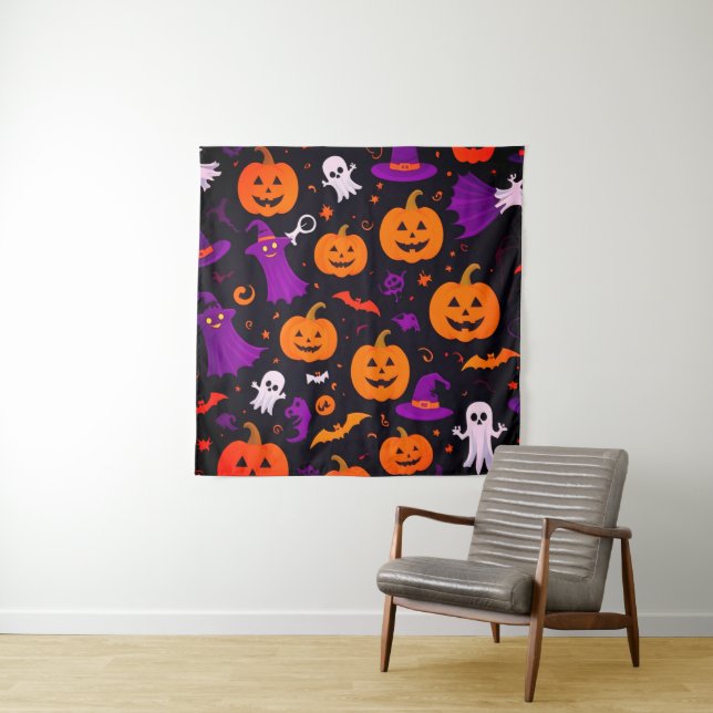 Tenture Halloween en jeu (En situation)