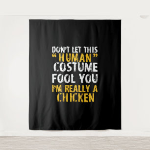 Tenture Halloween Ne Pas Costume Humain Fool Im Poulet