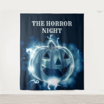 Halloween Parti mal bleu Citrouille Horreur