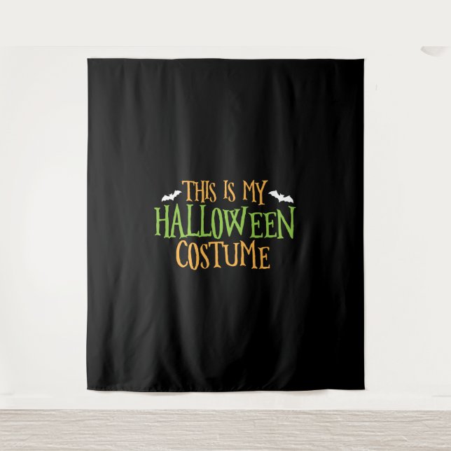 Tenture Halloween - Voici Mon Costume D'Halloween (Devant)