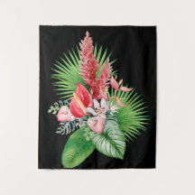 Hana hou ! (Noir) Arrangement de fleurs hawaïennes