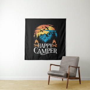 Tenture Happy Camper Retro Vintage Matching Camping Crew