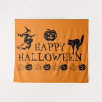 Happy Halloween éffrayant noir et orange