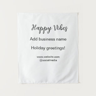 Tenture Happy vibes Noël voeux de vacances business y