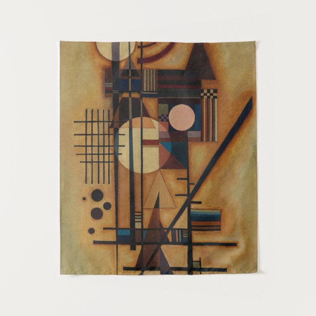 Tenture Hard in soft, 1927 par Wassily Kandinsky (Devant)