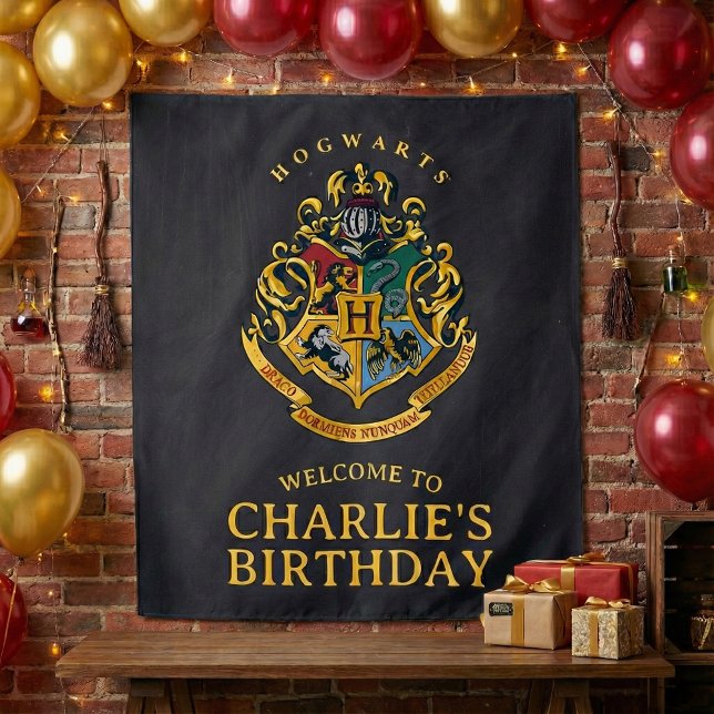 Tenture Harry Potter Hogwarts Crest Birthday (Créateur téléchargé)