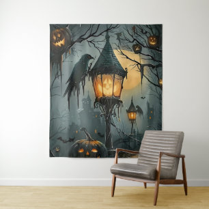 Tenture Haunted Hollow – Nuit d'Halloween