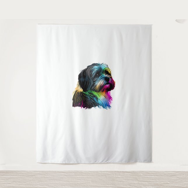 Tenture Havanais Chien Pop Art Design Havanais Amateurs (Devant)