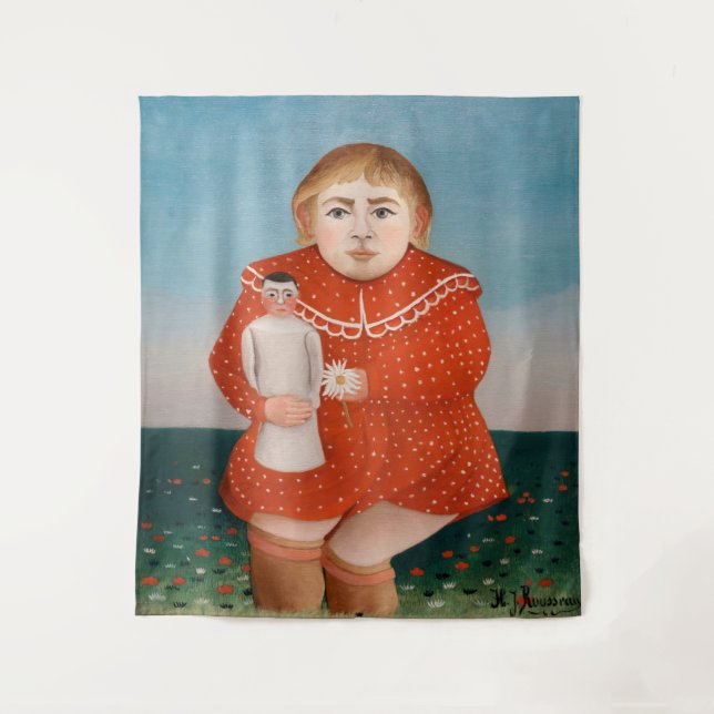 Tenture Henri Rousseau - Enfant avec poupée (Devant)