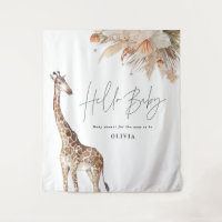 Herbe de pampa botanique girafe moderne chic safar