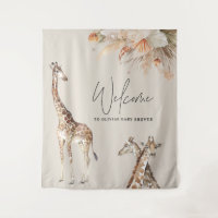 Herbe de pampa botanique girafe moderne chic safar