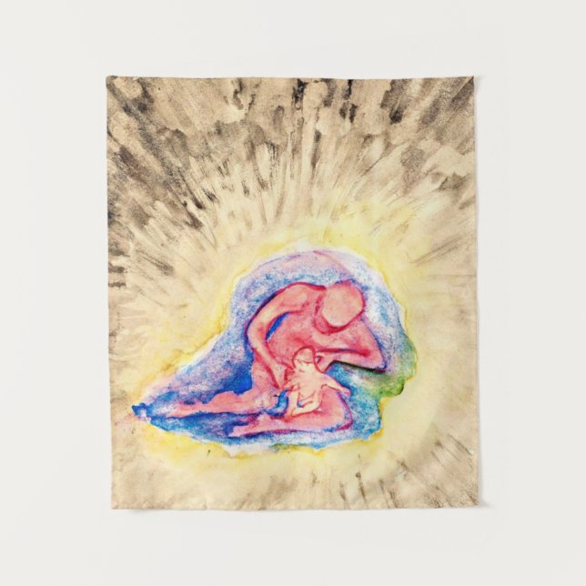 Tenture Hilma af Klint - Mère et Enfant (Devant)