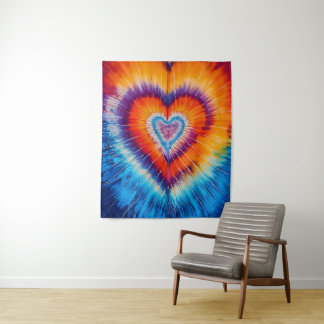 Tenture Hippie Trippy - Tie Dye - Paix et Amour