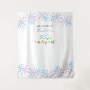 Tenture Hiver Onederland 1er anniversaire Bébé fille Migno