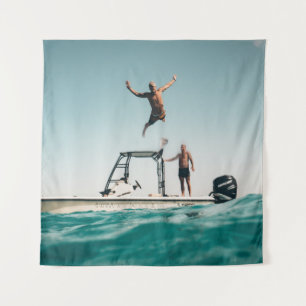 Tenture Homme plongée en piscine
