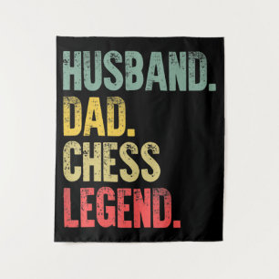 Tenture Hommes Drôle Mari Cadeau Papa Échecs Légende