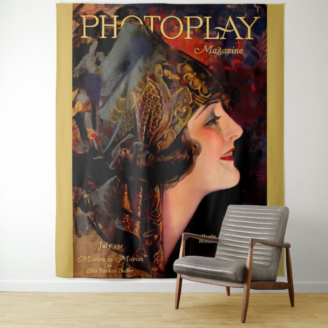 Tenture Housse du magazine Photoplay 1920 (En situation)