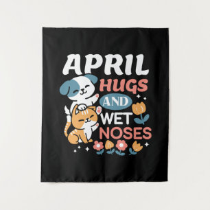 Tenture Hugs, Nez Humide et Vibes de Printemps - Animaux d