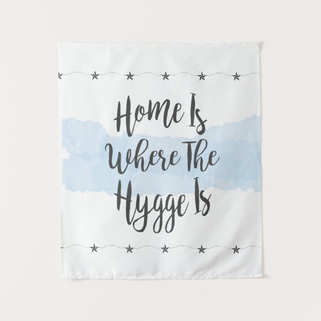 Tenture Hygate Aquarelle Cosy Accueil Pastel Bleu Blanc (Devant)