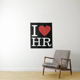 Tenture I ❤️ Love HR - Département RH - Tapestry