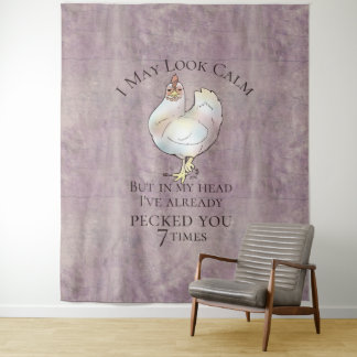 Tenture "I May Look Calm"