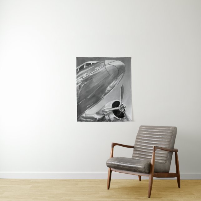 Tenture Icône de l'aviation : Vue de fermeture (En situation)