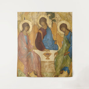 Tenture Icône orthodoxe russe de la Sainte Trinité - Trois