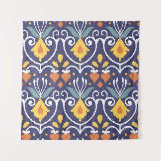 Tenture Ikat fait main : Tissu ethnique boho