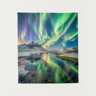 Tenture Illuminations du nord de l'Islande