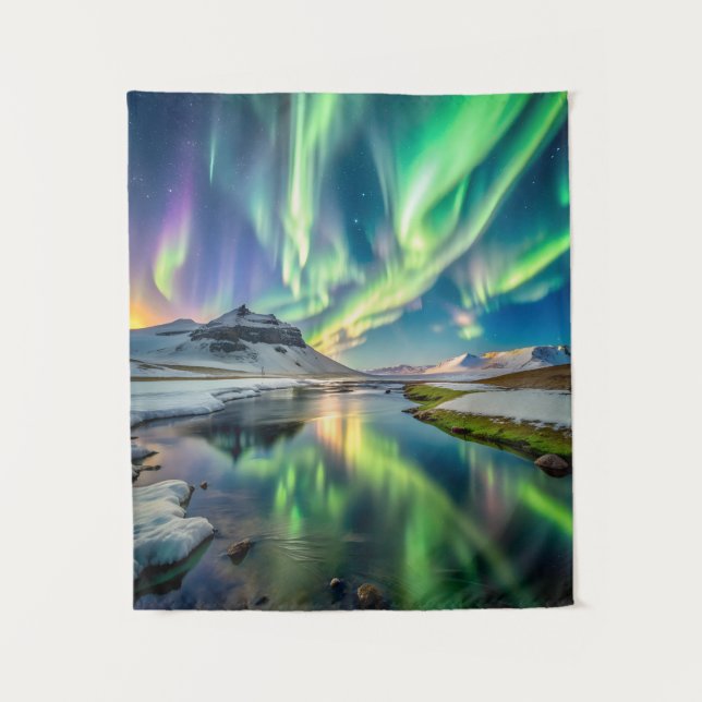 Tenture Illuminations du nord de l'Islande (Devant)