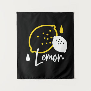 Tenture Illustration Abstraite au citron - Art des agrumes