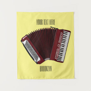 Tenture Illustration d'accordion